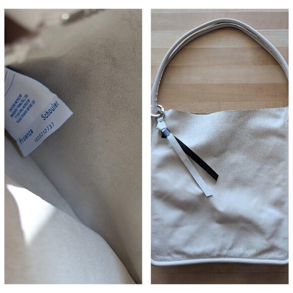 AUTH Proenza Schouler Extra Large Super Glass Tote Bag Ivory Leather Certificate - Picture 6 of 16